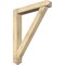 Ekena Millwork Traditional Arts and Crafts Rough Sawn Bracket w/ Offset Brace, Douglas Fir, 6"W x 36"D x 44"H BKT0604X36X44TRA03RDF - alternate 1